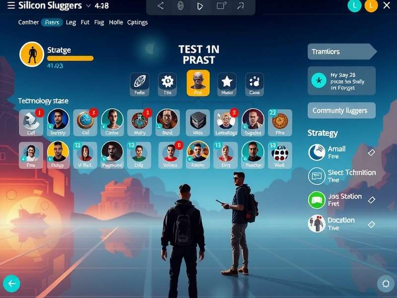 Silicon Sluggers gameplay screenshot showing strategic interface