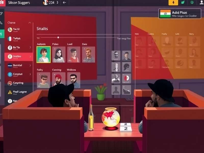 Silicon Sluggers community event showing Indian players collaborating